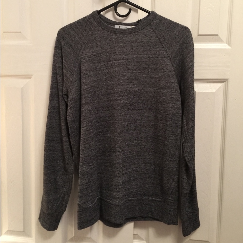 T by ALEXANDER WANG CHARCOAL GRAY SWEATSHIRT